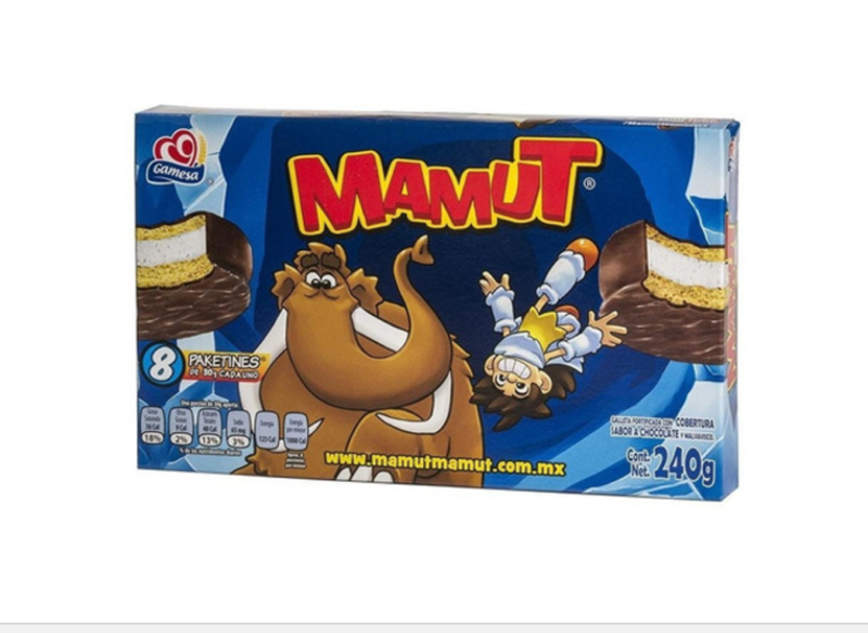 GAMESA MARSHMALLOW MAMUT W/COVERED CHOCOLATE 12/8.1OZ